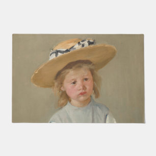 Mary Cassatt - Kind mit Strohhut Fußmatte