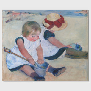 Mary Cassatt Kinder beim Spielen am Strand 1884 Geschenkpapier
