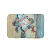 Mary Cassatt - Kinder, die am Strand spielen Badematte (Vorderseite)