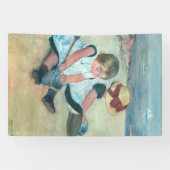 Mary Cassatt - Kinder, die am Strand spielen Banner (Horizontal)