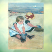 Mary Cassatt - Kinder, die am Strand spielen Fensteraufkleber (Blatt 3)