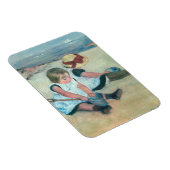 Mary Cassatt - Kinder, die am Strand spielen Magnet (Rechte Seite)