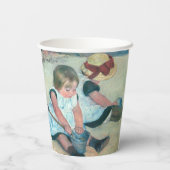 Mary Cassatt - Kinder, die am Strand spielen Pappbecher (Rückseite)