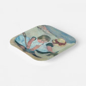 Mary Cassatt - Kinder, die am Strand spielen Pappteller (Gewinkelt)