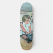 Mary Cassatt - Kinder, die am Strand spielen Skateboard (Vorderseite)
