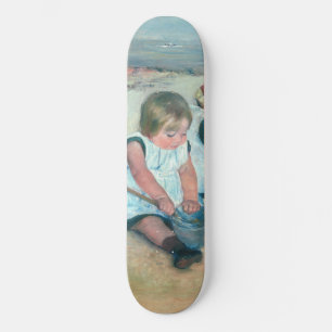 Mary Cassatt - Kinder, die am Strand spielen Skateboard