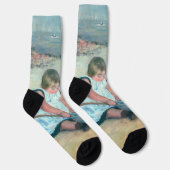Mary Cassatt - Kinder, die am Strand spielen Socken (Rechts)