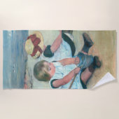 Mary Cassatt - Kinder, die am Strand spielen Strandtuch (Vorderseite)