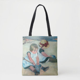 Mary Cassatt - Kinder, die am Strand spielen Tasche
