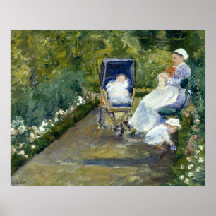 Mary Cassatt - Kinder in einem Garten (Die Kranken Poster