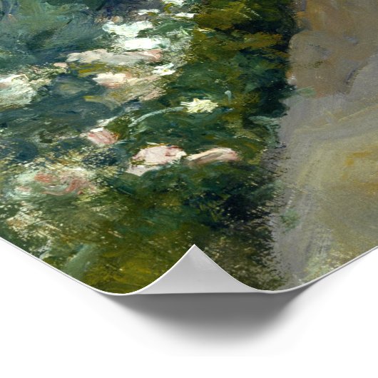 Mary Cassatt - Kinder in einem Garten Poster (Ecke)