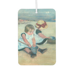 Mary Cassatt - Kinder spielen am Strand Autolufterfrischer
