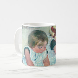 Mary Cassatt - Kinder spielen am Strand Kaffeetasse