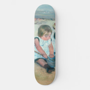 Mary Cassatt - Kinder spielen am Strand Skateboard