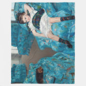 Mary Cassatt - Kleines Mädchen in einem blauen Ses Fleecedecke (Vorderseite)