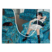 Mary Cassatt - Kleines Mädchen in einem blauen Ses Große Geschenktüte (Rückseite)