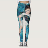 Mary Cassatt - Kleines Mädchen in einem blauen Ses Leggings (Vorderseite)
