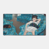 Mary Cassatt - Kleines Mädchen in einem blauen Ses Schreibtischunterlage (Vorderseite)