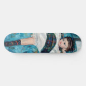 Mary Cassatt - Kleines Mädchen in einem blauen Ses Skateboard (Horizontal)