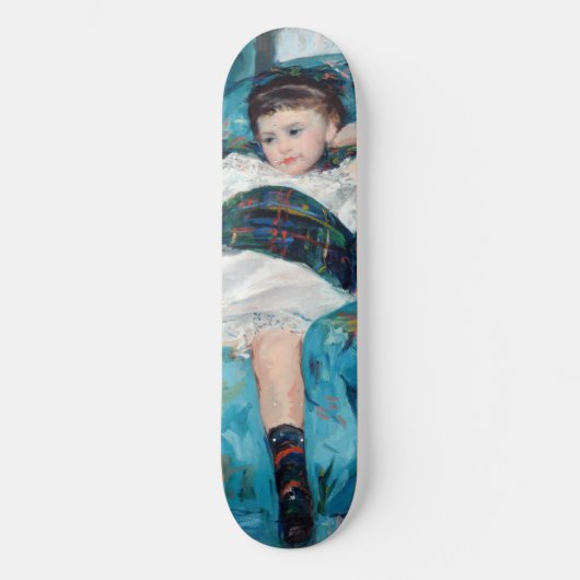 Mary Cassatt - Kleines Mädchen in einem blauen Ses Skateboard (Vorderseite)