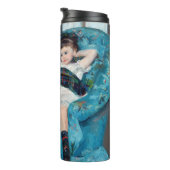 Mary Cassatt - Kleines Mädchen in einem blauen Ses Thermosbecher (Nach rechts gedreht)
