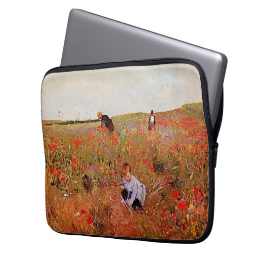 Mary Cassatt Kunstwerke, Red Poppies, Laptopschutzhülle (Vorderseite Links)