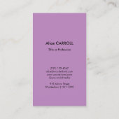 Mary Cassatt - Lilacs in a Window - QR Code Visitenkarte (Rückseite)