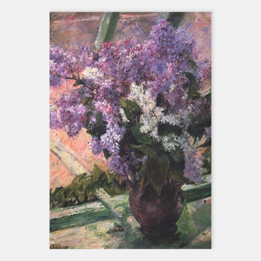 Mary Cassatt - Lilacs in einem Fenster Geschenkpapier Set