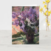 Mary Cassatt - Lilacs in einem Fenster Karte (Gelbe Blume)