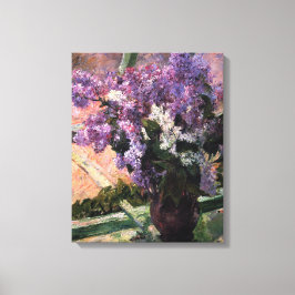 Mary Cassatt - Lilacs in einem Fenster Leinwanddruck