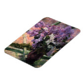 Mary Cassatt - Lilacs in einem Fenster Magnet (Linke Seite)