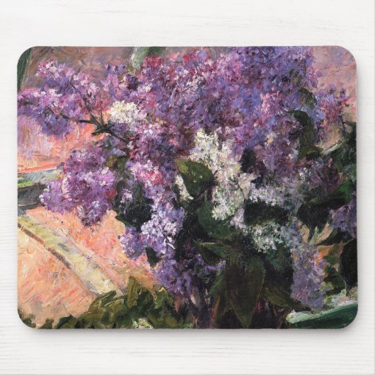 Mary Cassatt - Lilacs in einem Fenster Mousepad (Vorne)