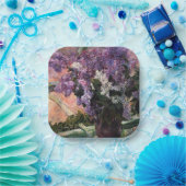 Mary Cassatt - Lilacs in einem Fenster Pappteller (Party)