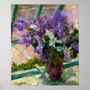 Mary Cassatt Lilacs in einem Fenster Poster
