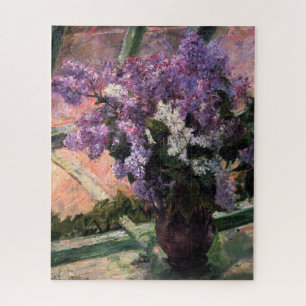 Mary Cassatt - Lilacs in einem Fenster Puzzle