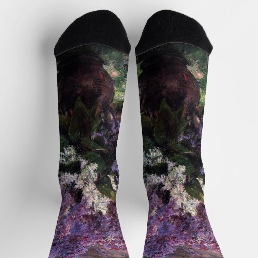 Mary Cassatt - Lilacs in einem Fenster Socken (Oben)