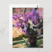 Mary Cassatt Lilacs Postcard Postkarte (Vorne/Hinten)