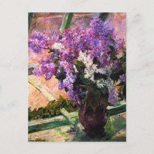 Mary Cassatt Lilacs Postcard Postkarte (Vorderseite)