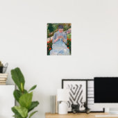 Mary Cassatt - Mädchen nähen im Garten Poster (Heimbüro)