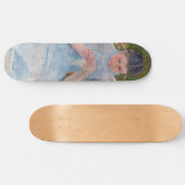 Mary Cassatt - Mädchen nähen im Garten Skateboard (Horizontal)