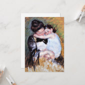 Mary Cassatt Malerei - Mutter und Kind Karte (Vorderseite/Rückseite Beispiel)