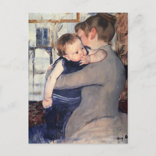 Mary Cassatt - Mutter und Kind Postkarte (Vorderseite)