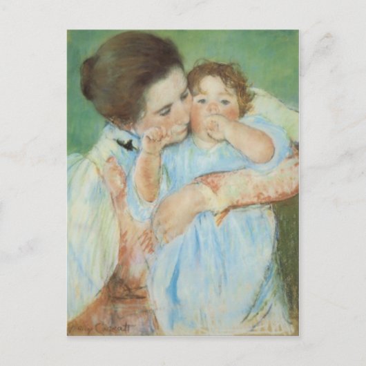 Mary Cassatt Mutter und Kindertagskarte Postkarte (Vorderseite)