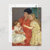 Mary Cassatt- Mutter und Sara Admiring the Baby Postkarte (Vorne/Hinten)