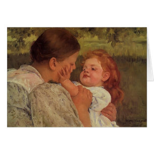 Mary Cassatt: Mütterliche Liebkosung
