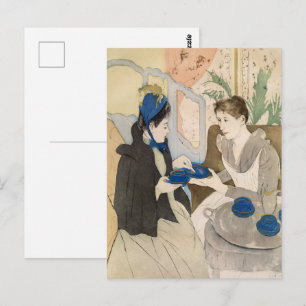Mary Cassatt Nachmittagsteegesellschaft Impression Postkarte