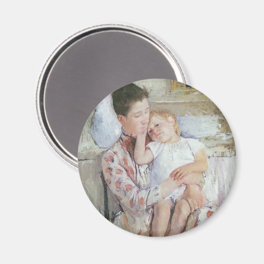 Mary Cassatt Painting Magnet (Vorderseite/Rückseite)