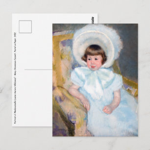 Mary Cassatt - Porträt Louise-Aurore Villeboeuf Postkarte