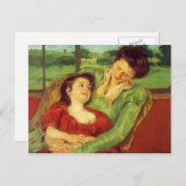 Mary Cassatt - Reine Lefebre & Margot before Windo Postkarte (Vorne/Hinten)