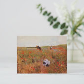 Mary Cassatt: Rote Poppione Postkarte (Stehend Vorderseite)